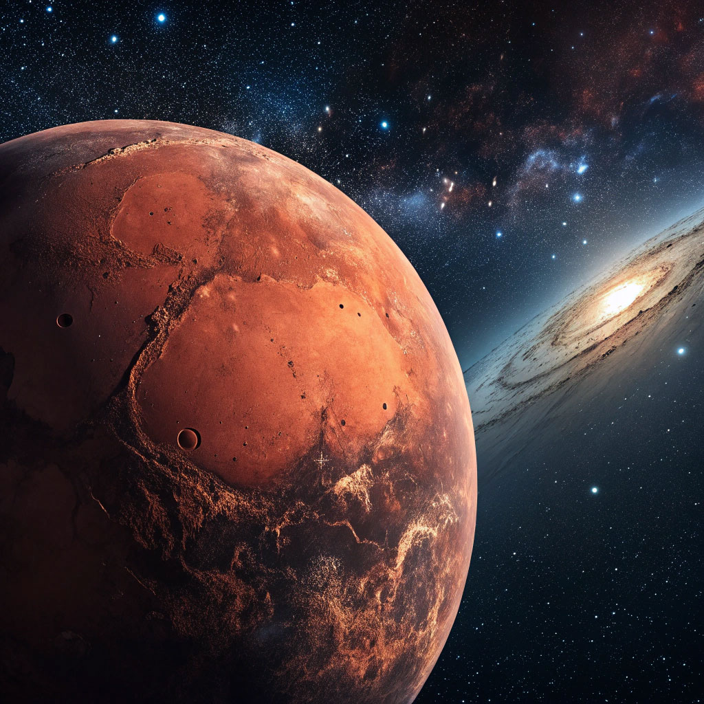 Как выглядит планета Марс на фотографии в космосе 